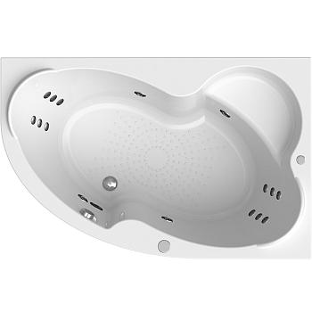 Гидромассажная ванна Ирма 160х105 правая (АКТИВ хром), Радомир