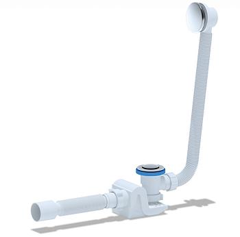 Слив-перелив для акриловой ванны 4,22 cм с гибкой трубой CZR-STP2-01 Cezares