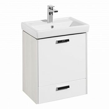 Тумба Йорк 55М белый/ясень фабрик под раковину Тигода-55 Мини, Aquaton