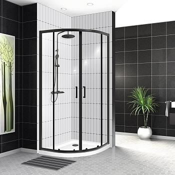 Душевой уголок UNO-195-R-2-90-C-NERO Belbagno