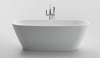 Акриловая ванна отдельностоящая овальная BB72-1700-W0 (слив цв.хром) BelBagno