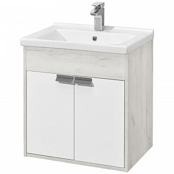 Тумба Флай 60 белый/дуб крафт под раковину Миранда 60, Aquaton