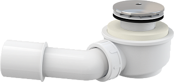 Выпускной комплект для душевого поддона хромированный пластик (A471CR-50) Alcadrain