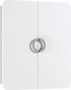 Шкафчик Аликанте 60 навесной, белый/дуб седой, Aqwella