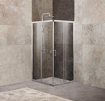 Душевой уголок BelBagno UNIQUE-AH-2-100/115-75/90-C-Cr BelBagno