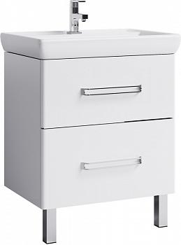 Тумба Нео 70 напольная с раковиной Дрея Q70, белый, Aqwella