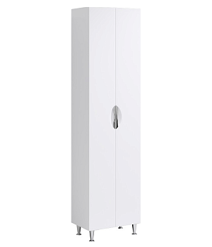 Пенал Лайн 50 напольный, белый, Aqwella