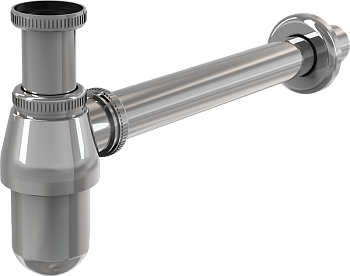 Сифон для раковины Ø32 цельнометаллический с накидной гайкой 5/4 A431 Alcaplast