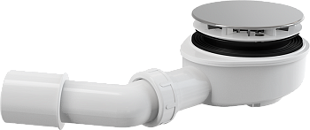 Выпускной комплект для душевого поддона хромированный пластик A491CR Alcadrain