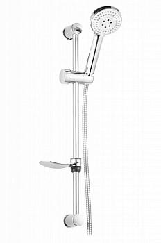 Душевой набор ESTA: душевая лейка, душевая штанга, душевой шланг,мыльница хром AZ-15752010 AZARIO