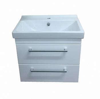Комплект Тумба Модерн 60/2 (60*60*43,5) подвесная с раковиной Fest 60 Loranto