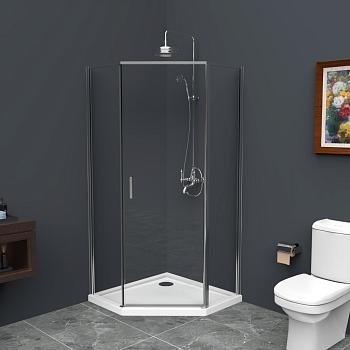 Душевой уголок UNO-195-P-1-100-C-Cr Belbagno