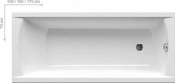 Ванна акриловая прямоугольная CLASSIC 120x70 C861000000 Ravak