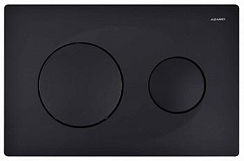 Панель смыва для инсталляции двойная, черная матовая AZ-8200-0013 Azario