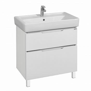 Тумба Дакота 80 белый/выбеленное дерево под раковину Тигода 80, Aquaton