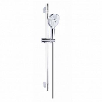 Душевой набор NEVO: душевая лейка, шланг, штанга хром AZ-15782023 AZARIO