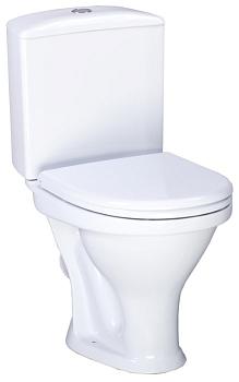  Унитаз-компакт Вест с сиденьем, белый Воротынская Керамика